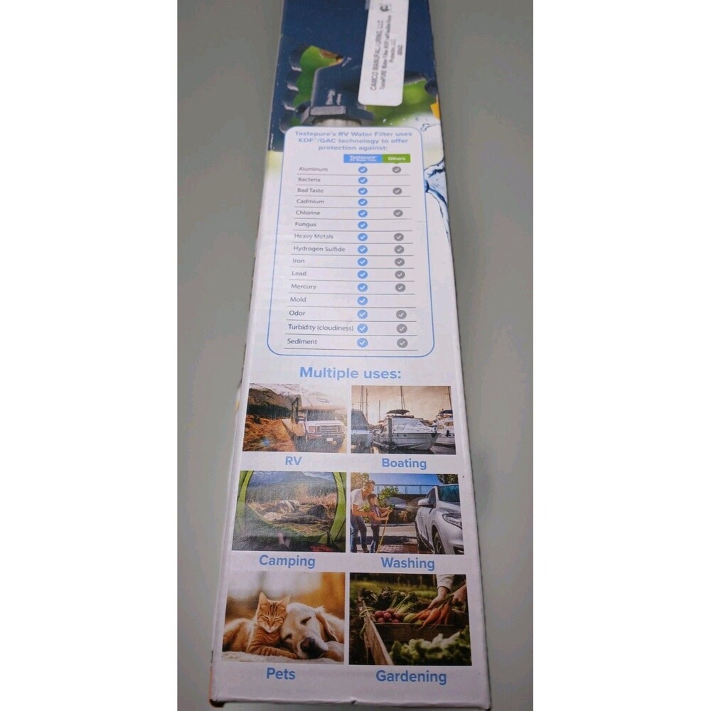 Camco Tastepure RV Water Filter - New & Advanced RV Inline Water Filter - Picture 2 of 9